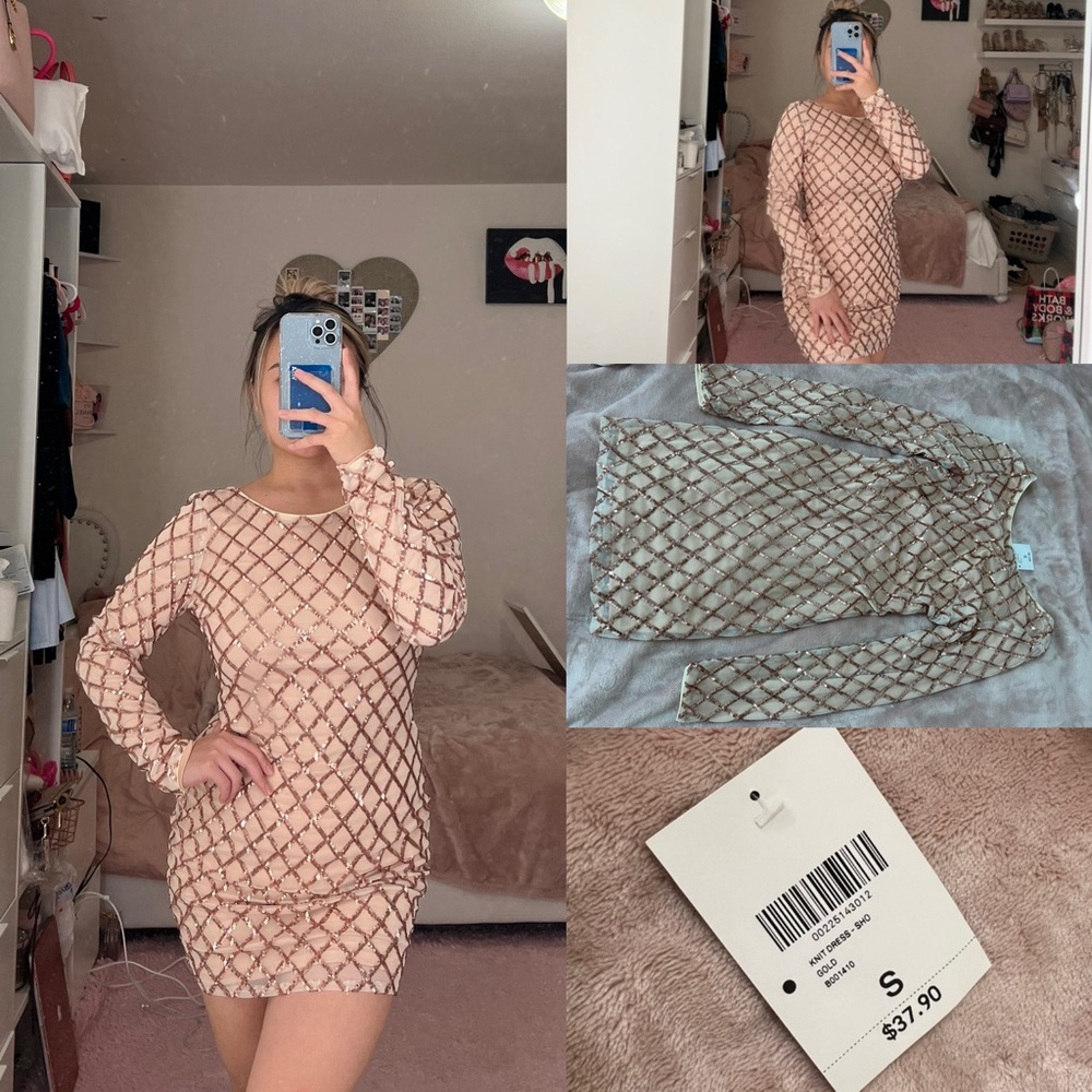Sequin mini dress